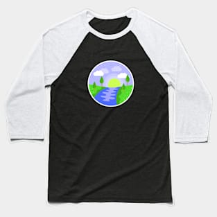 Landscape with river Baseball T-Shirt